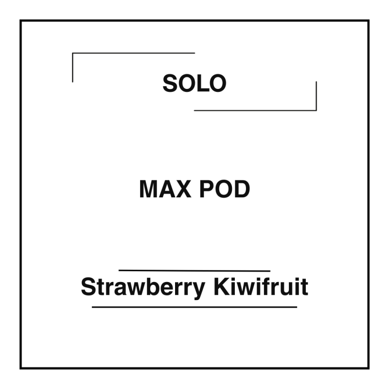 Solo MAX 16k Pod Strawberry Kiwifruit