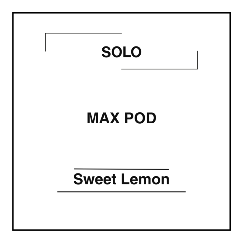 Solo MAX 16k Pod Sweet Lemon