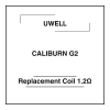 Uwell Caliburn G2 Replacement Coil 1.2Ω (4 Coils) 2 uwell caliburn g2 replacement coil 1.2ω (4 coils)