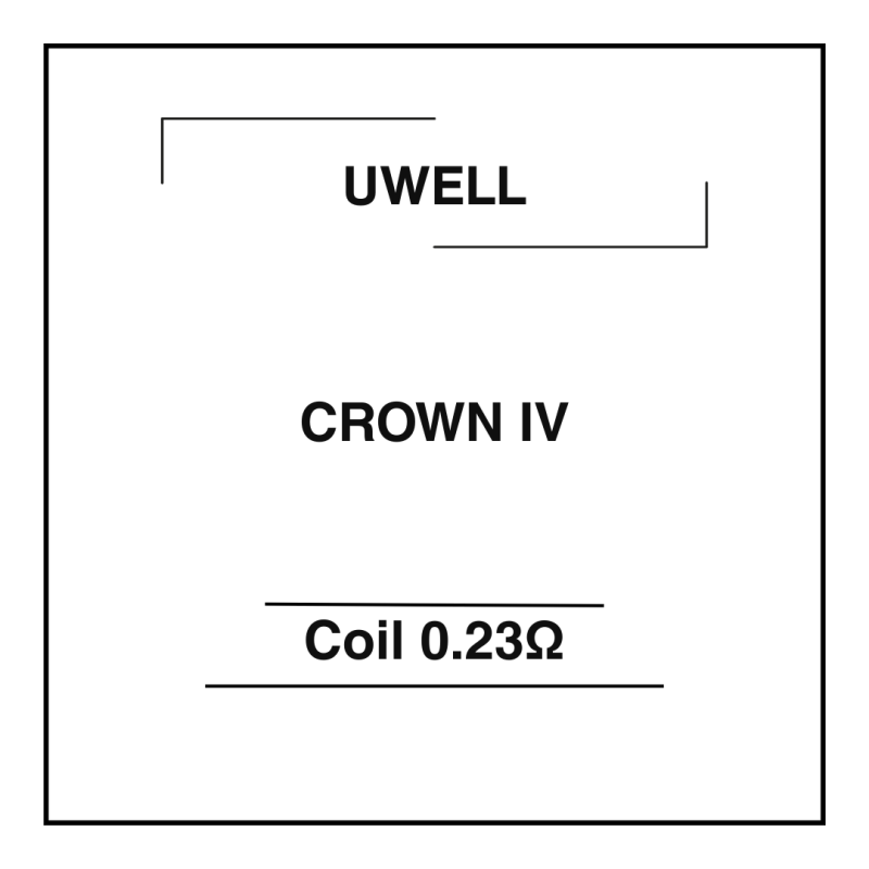 UWELL Crown IV Coil 0.23Ω (4 Pcs)