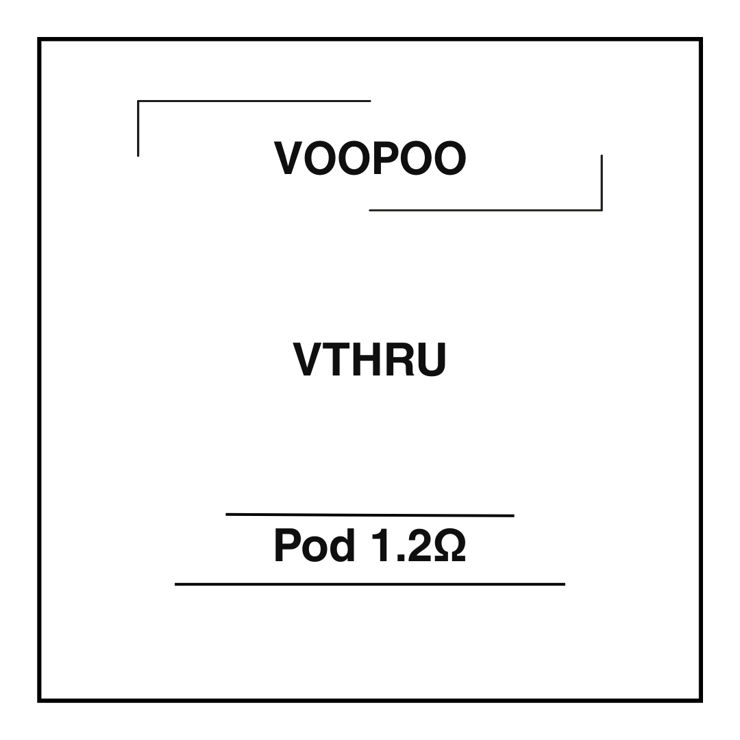 Voopoo Vthru Replacement Pod 1.2Ω (2 Pods) 3 voopoo vthru replacement pod 1.2ω (2 pods)