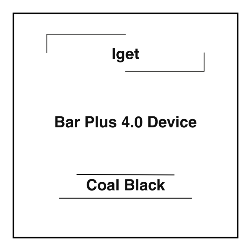 Iget Bar Plus 4.0 Device - Coal Black