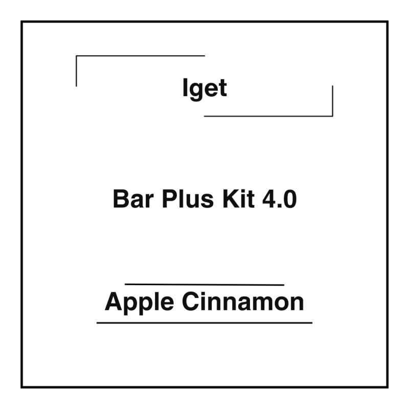 Iget Bar Plus Kit 4.0 Apple Cinnamon