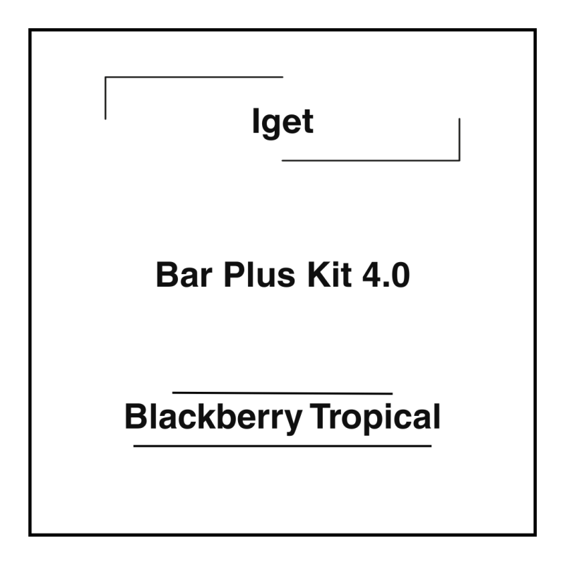 Iget Bar Plus Kit 4.0 Blackberry Tropical