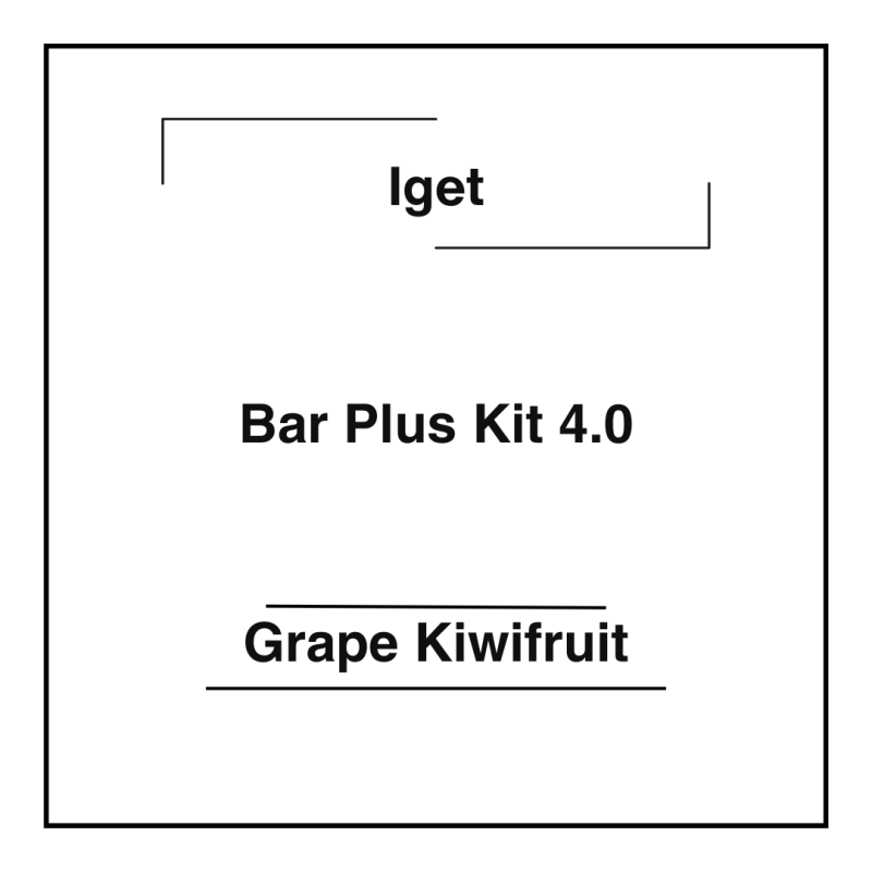 Iget Bar Plus Kit 4.0 Grape Kiwifruit