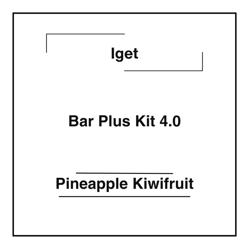 Iget Bar Plus Kit 4.0 Pineapple Kiwifruit