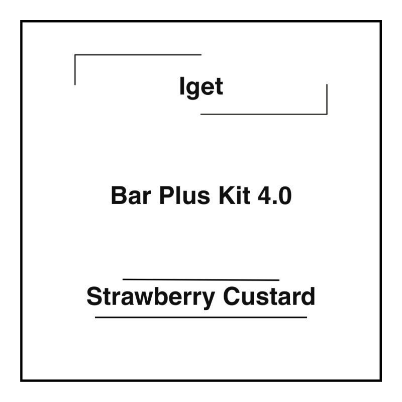 Iget Bar Plus Kit 4.0 Strawberry Custard