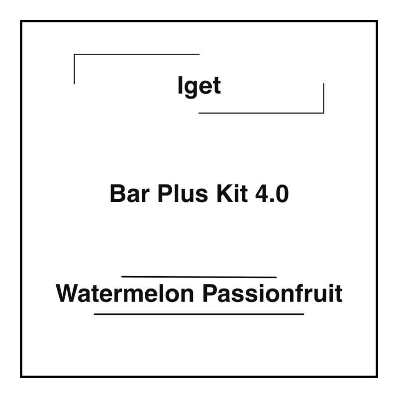 Iget Bar Plus Kit 4.0 Watermelon Passionfruit
