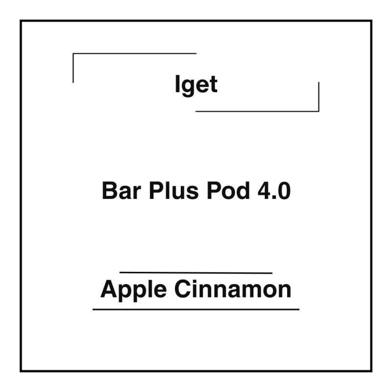 Iget Bar Plus Pod 4.0 Apple Cinnamon