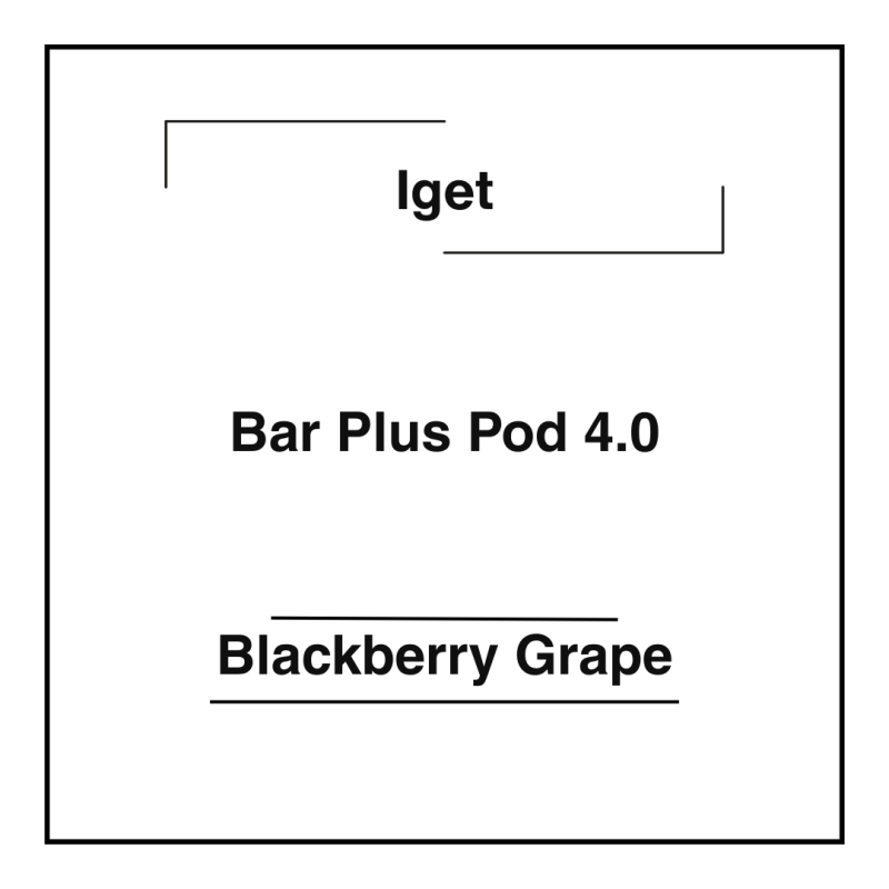 Iget Bar Plus Pod 4.0 Blackberry Grape
