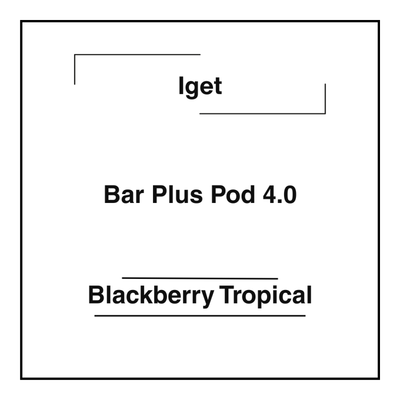 Iget Bar Plus Pod 4.0 Blackberry Tropical