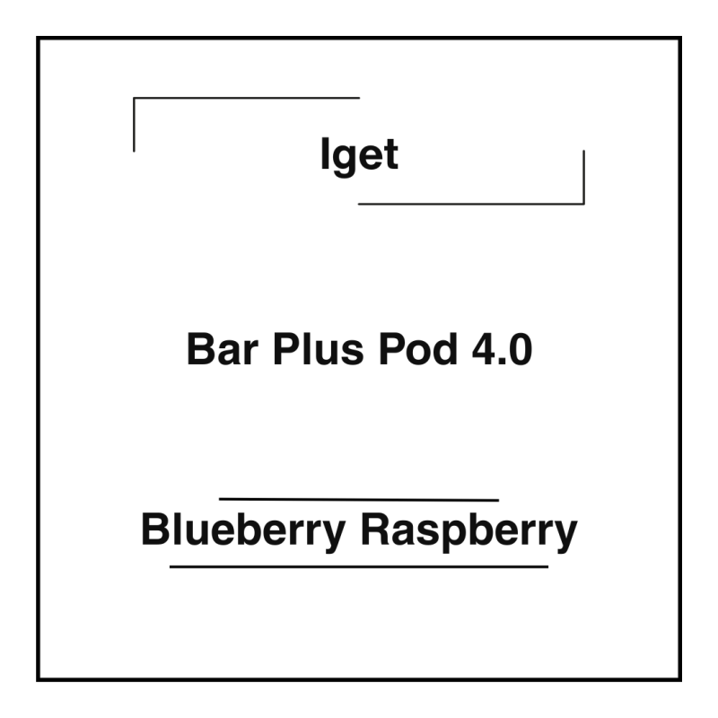 Iget Bar Plus Pod 4.0 Blueberry Raspberry
