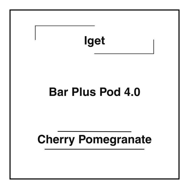 Iget Bar Plus Pod 4.0 Cherry Pomegranate