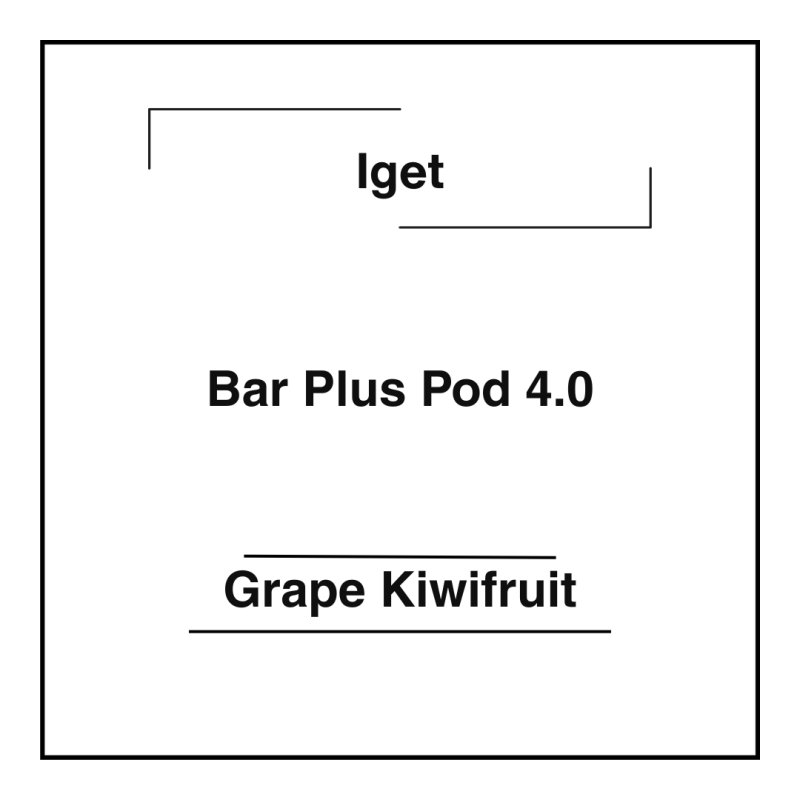 Iget Bar Plus Pod 4.0 Grape Kiwifruit