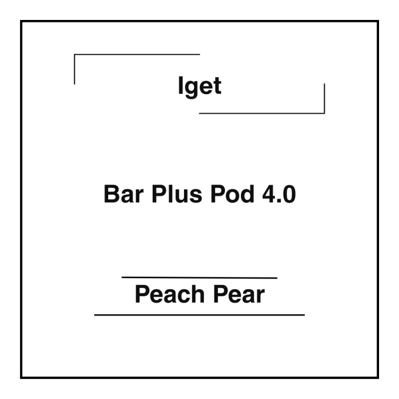 Iget Bar Plus Pod 4.0 Peach Pear