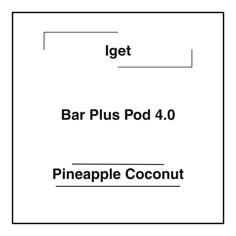 Iget Bar Plus Pod 4.0 Pineapple Coconut