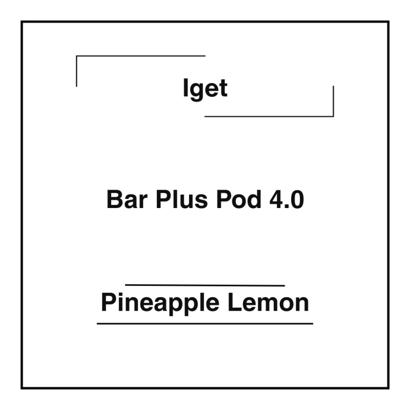 Iget Bar Plus Pod 4.0 Pineapple Lemon