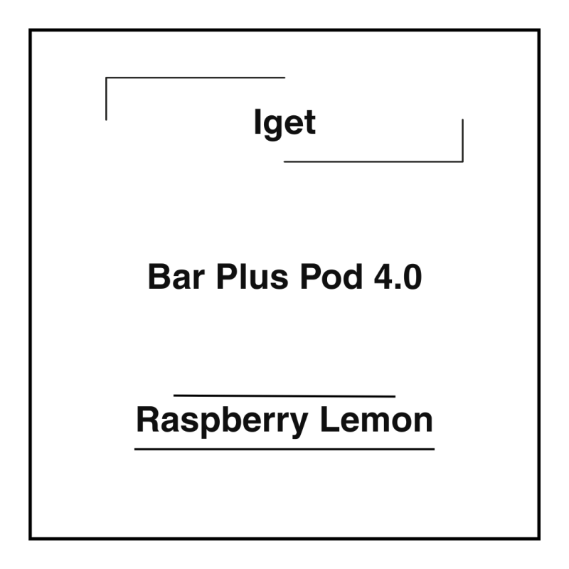 Iget Bar Plus Pod 4.0 Raspberry Lemon
