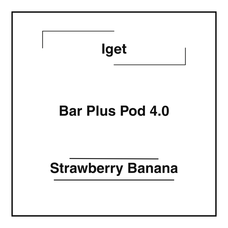 Iget Bar Plus Pod 4.0 Strawberry Banana