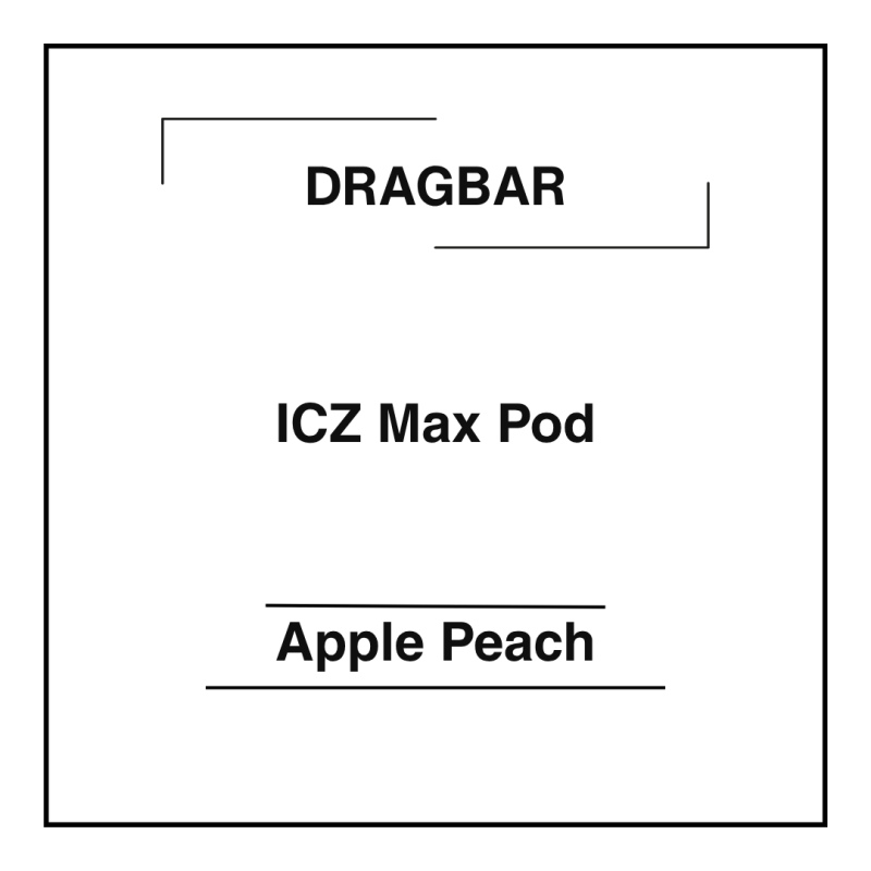 Dragbar ICZ Max Pod Apple Peach