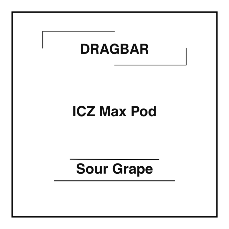 Dragbar ICZ Max Pod Sour Grape