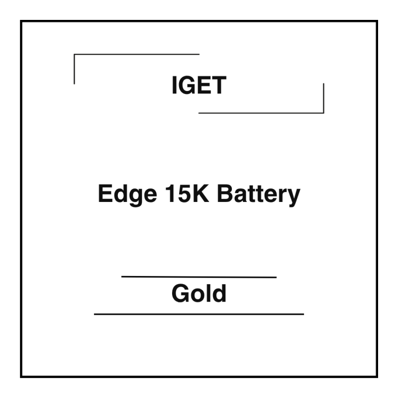 Iget Edge 15K Battery Gold