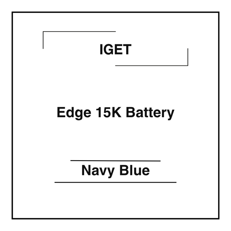 Iget Edge 15K Battery Navy Blue
