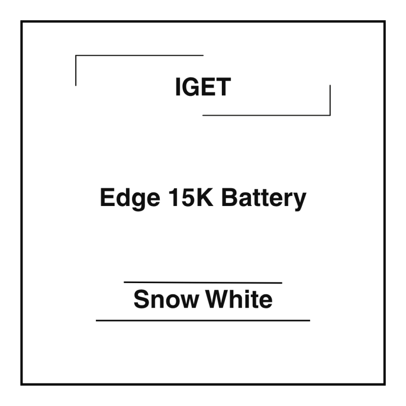 Iget Edge 15K Battery Snow White