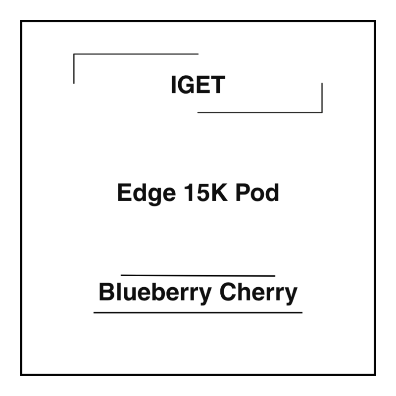 Iget Edge 15K Pod Blueberry Cherry
