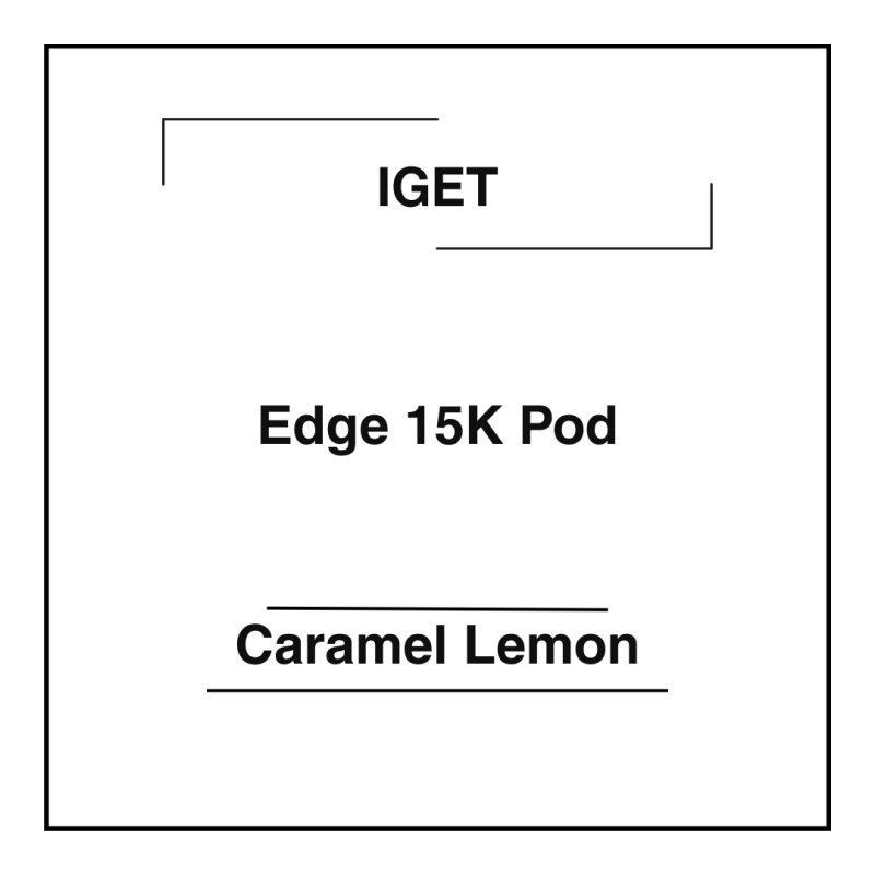 Iget Edge 15K Pod Caramel Lemon