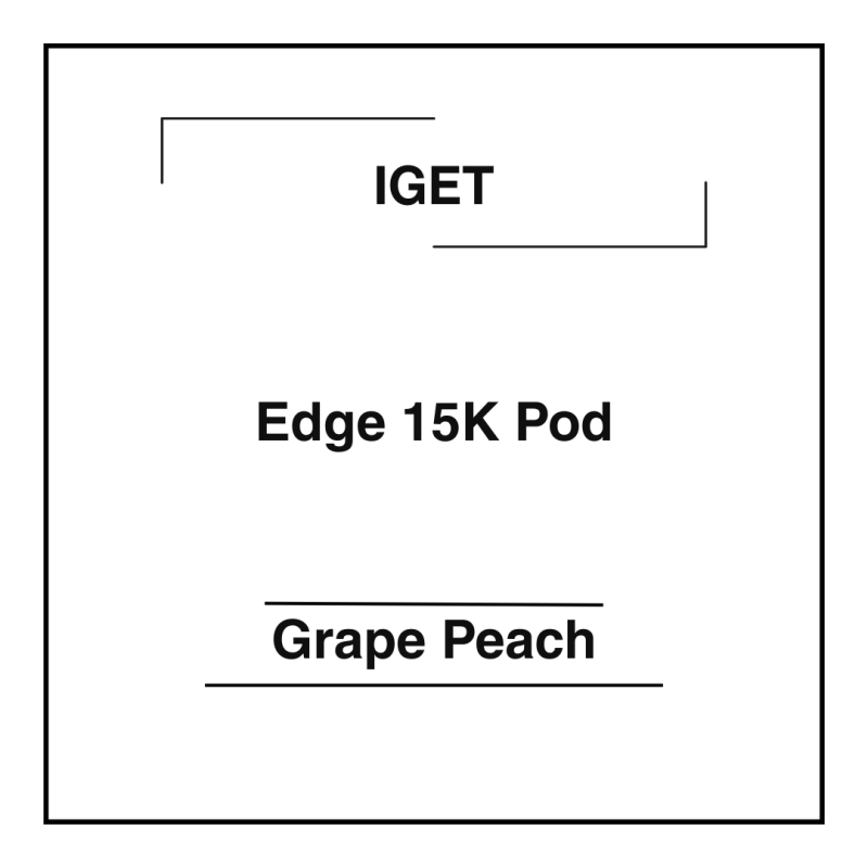 Iget Edge 15K Pod Grape Peach