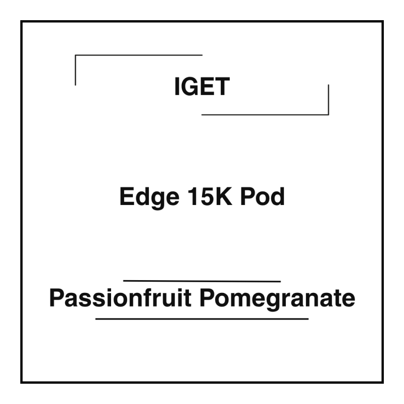 Iget Edge 15K Pod Passionfruit Pomegranate