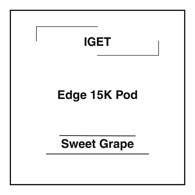 Iget Edge 15K Pod Sweet Grape