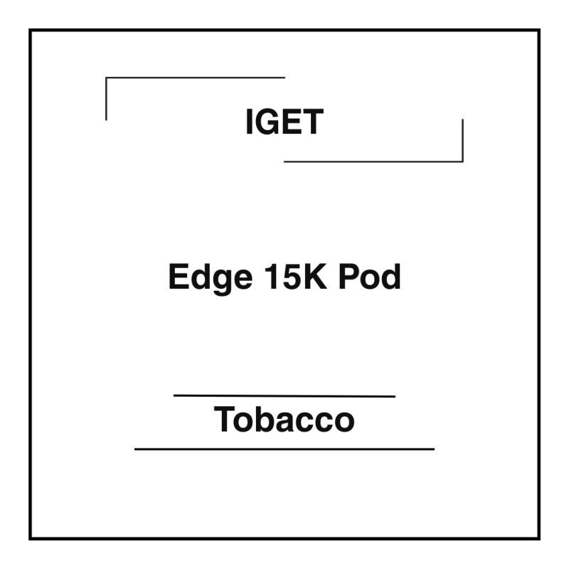 Iget Edge 15K Pod Tobacco