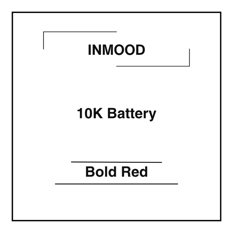 Inmood Battery 10K Bold Red
