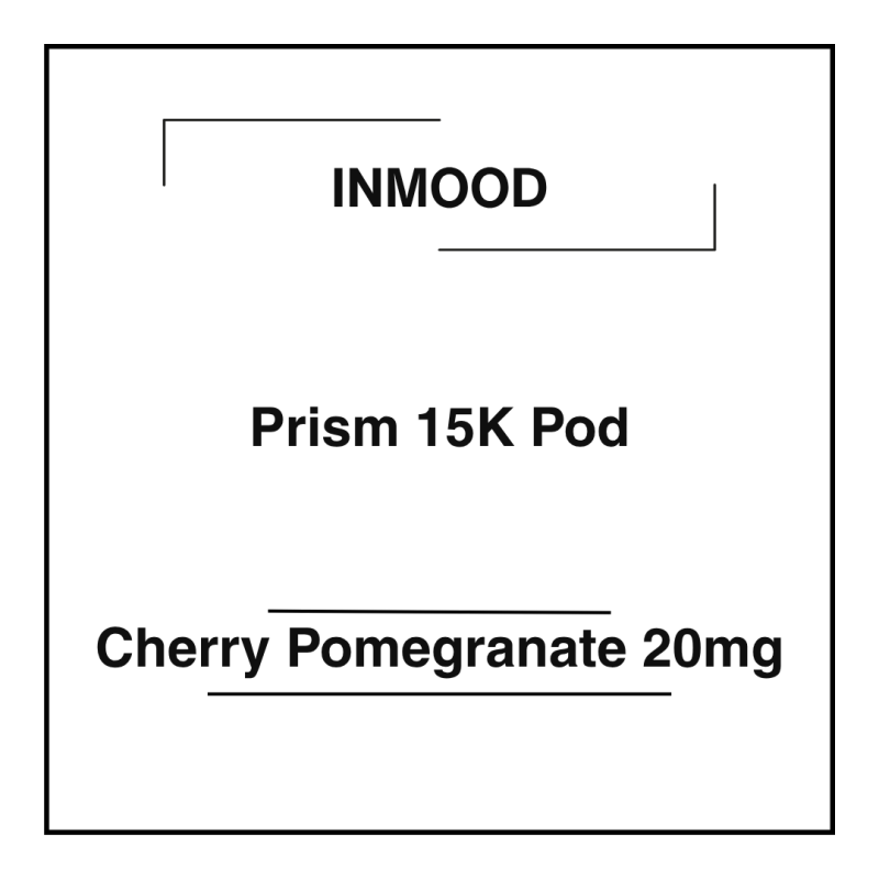 Inmood Prism 15K Pod Cherry Pomegranate 20mg