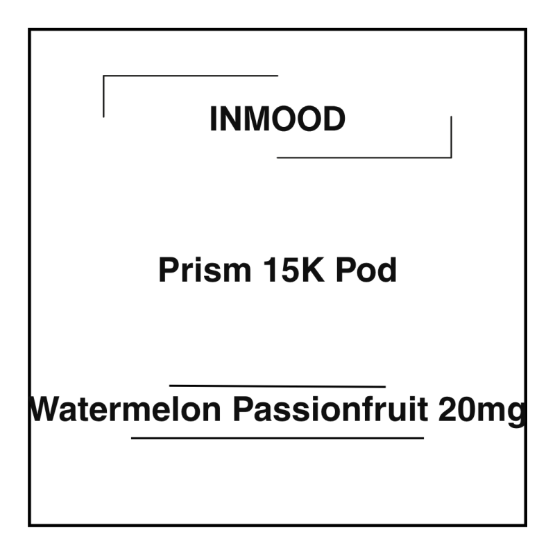 Inmood Prism 15K Pod Watermelon Passionfruit 20mg
