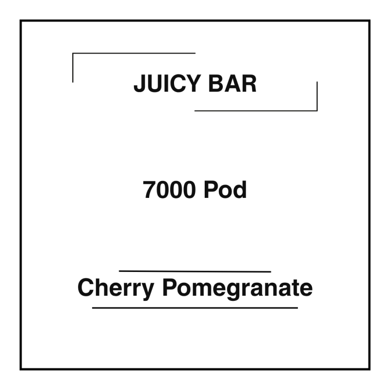 Juicy Bar 7000 Pod Cherry Pomegranate