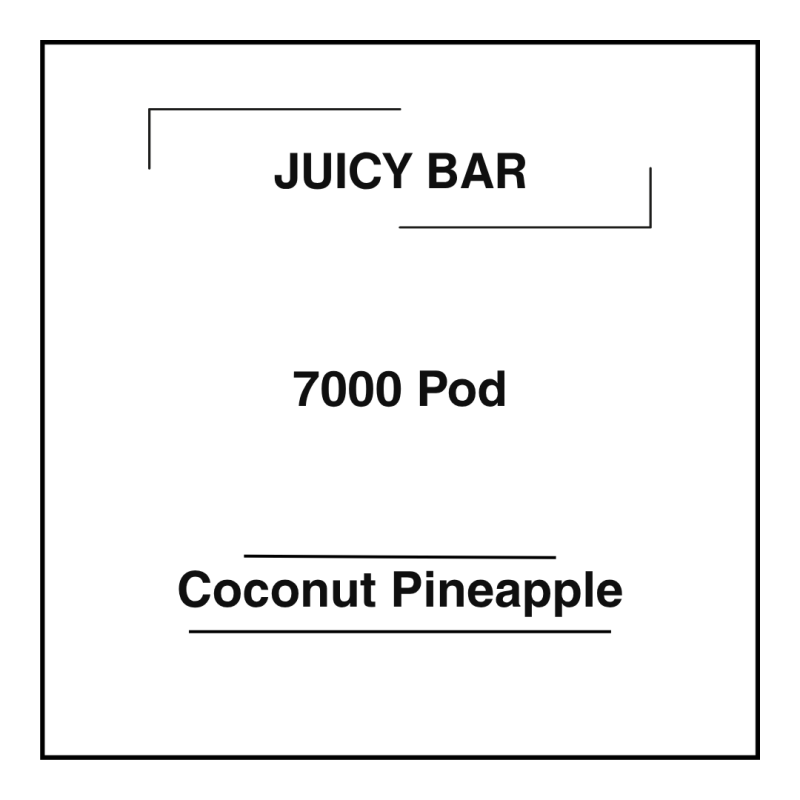 Juicy Bar 7000 Pod Coconut Pineapple