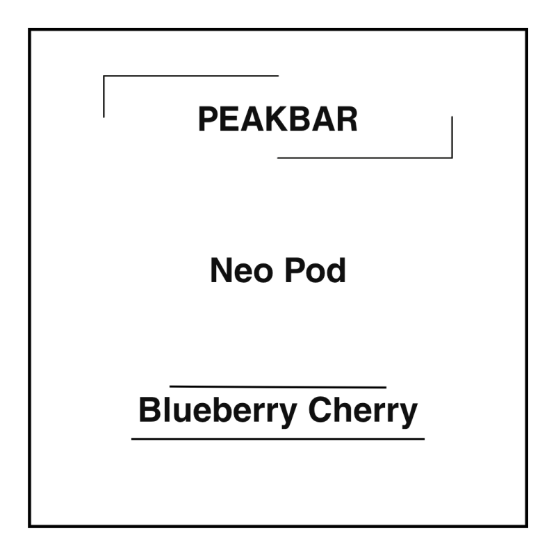 Peakbar Neo Pod Blueberry Cherry