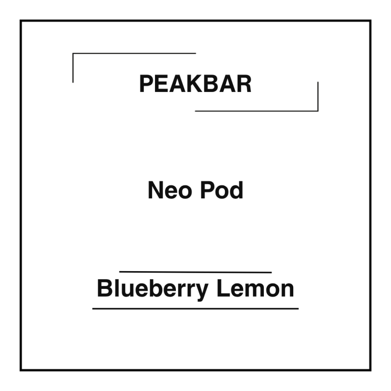 Peakbar Neo Pod Blueberry Lemon