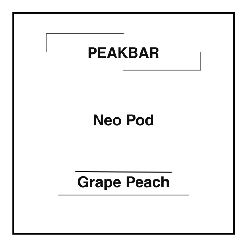 Peakbar Neo Pod Grape Peach