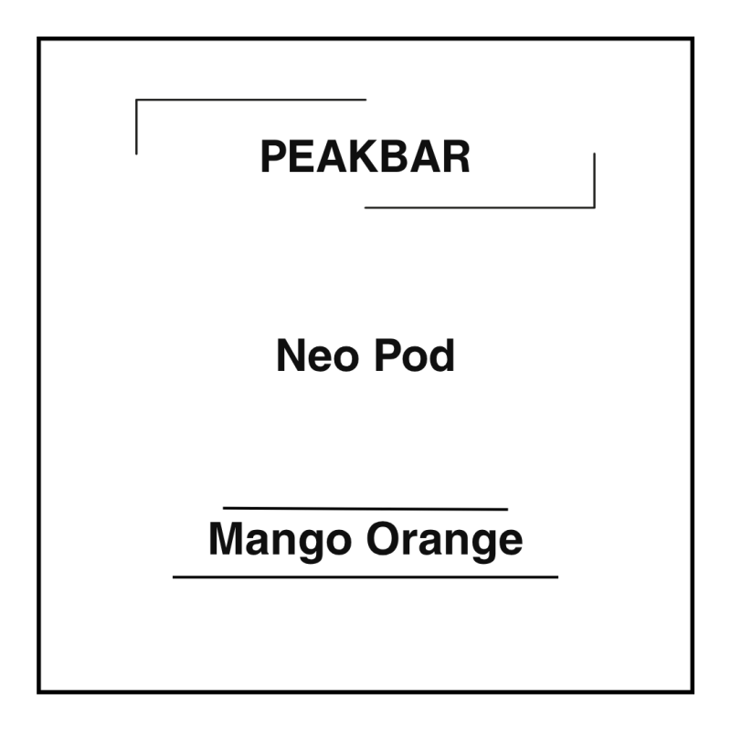 Peakbar Neo Pod Mango Orange