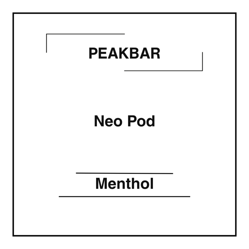 Peakbar Neo Pod Menthol
