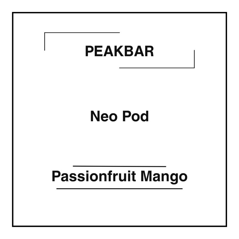 Peakbar Neo Pod Passionfruit Mango