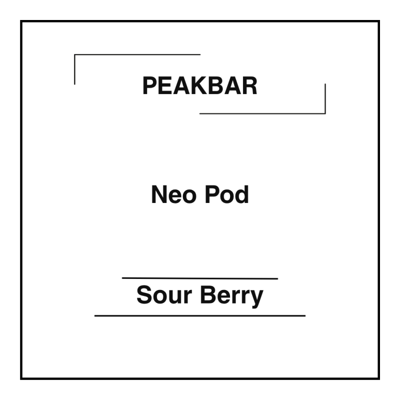 Peakbar Neo Pod Sour Berry