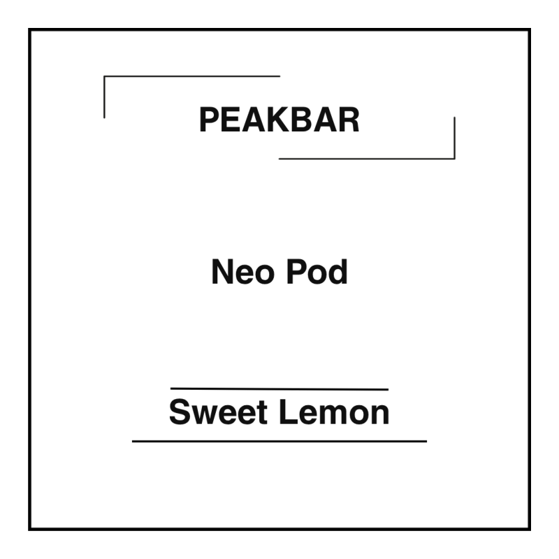 Peakbar Neo Pod Sweet Lemon
