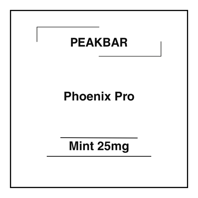 Peakbar Phoenix Pro Mint 25mg