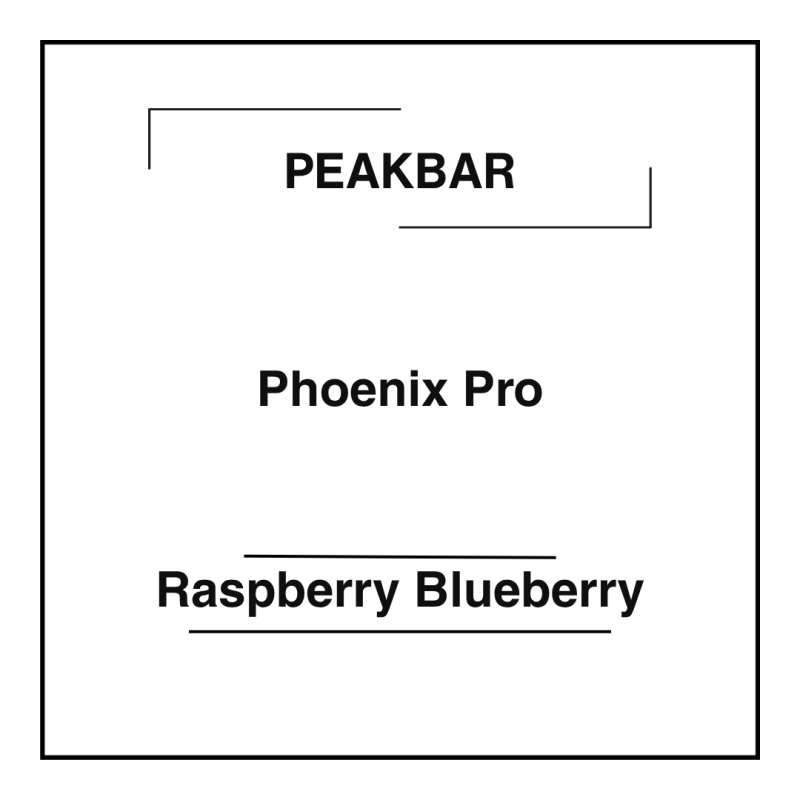 Peakbar Phoenix Pro Raspberry Blueberry