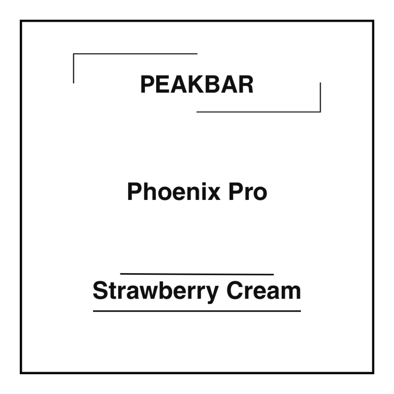 Peakbar Phoenix Pro Strawberry Cream